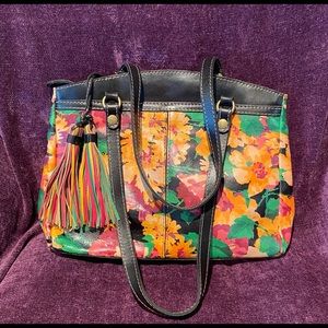 Patricia Nash Poppy Leather Tote